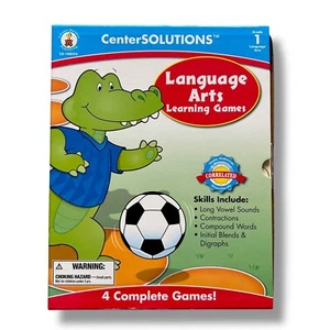 CenterSOLUTIONS 4 en 1 Juegos de Aprendizaje de Artes del Lenguaje, 1er Grado - Imagen 1 de 6