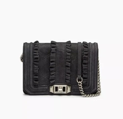 BOLSO BANDOLERA REBECCA MINKOFF SMALL LOVE NEGRO NUEVO CON ETIQUETAS Foto 1 de 4