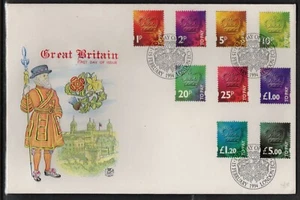 Gran Bretaña 1994 cuotas de franqueo completas a £5 en Stuart FDC (2025/03/24#04) - Imagen 1 de 1