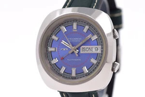 TECHNOS Alarmdate Huge and Rare Vintage Automatic Alarm Watch AS5008 (SO1265) - Picture 1 of 8