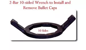 10-sided Wrench to Install and Remove Bullet Caps / Bullet Wrench Tire Tool - Picture 1 of 1