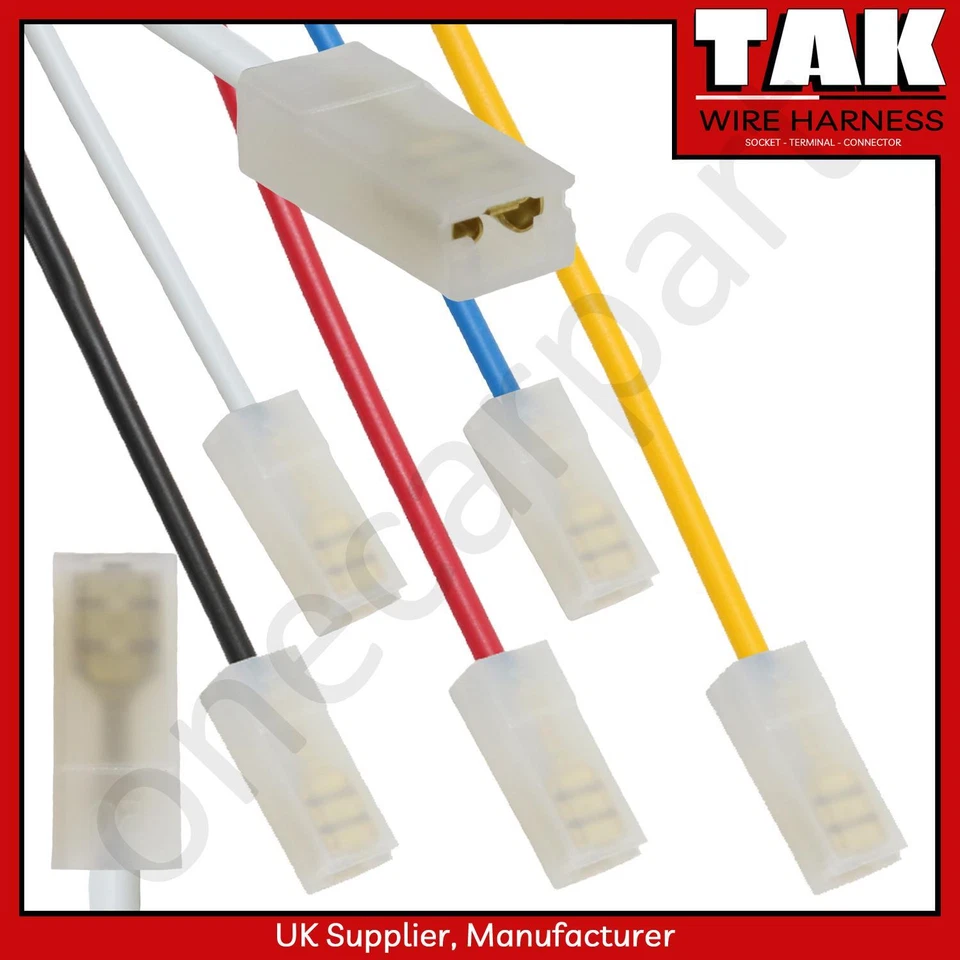 Female 4.8mm Spade End Electrical Pre Wired Connector, 19cm x 1mm - Crimped End - Image 1 of 4