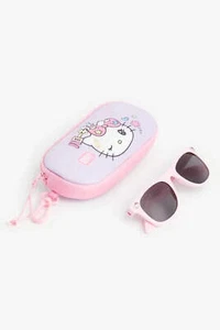 H&M X SANRIO Hello Kitty Sunglasses and Printed Case NEW - Picture 1 of 3