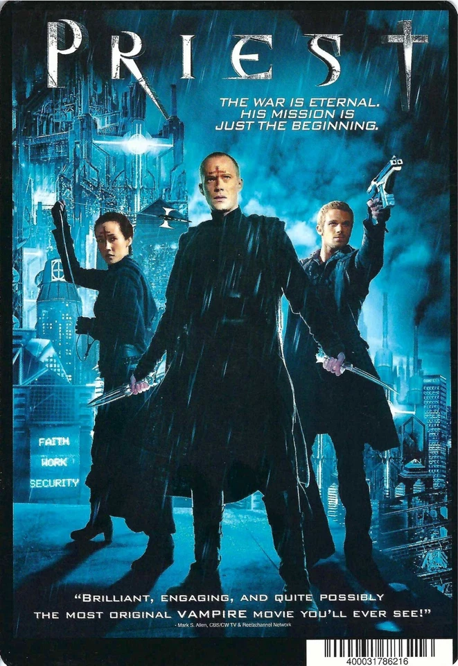 Priest Blockbuster Movie Backer Card Mini Poster Art 5.5” x 8”   - Image 1 of 1