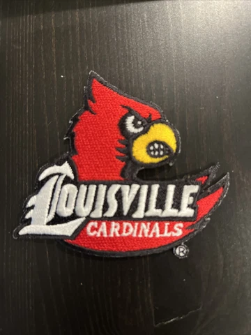 University Louisville Cardinals Patch NCAA Football Mascot Logo Cover