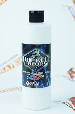 Createx Wicked Colors W030 Opaque White 16oz. water-based airbrush paint