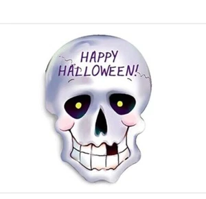 Halloween Packaged Cards, Die-Cut Skeleton Skull Design (8 Cards w/Envelopes) - Picture 1 of 6