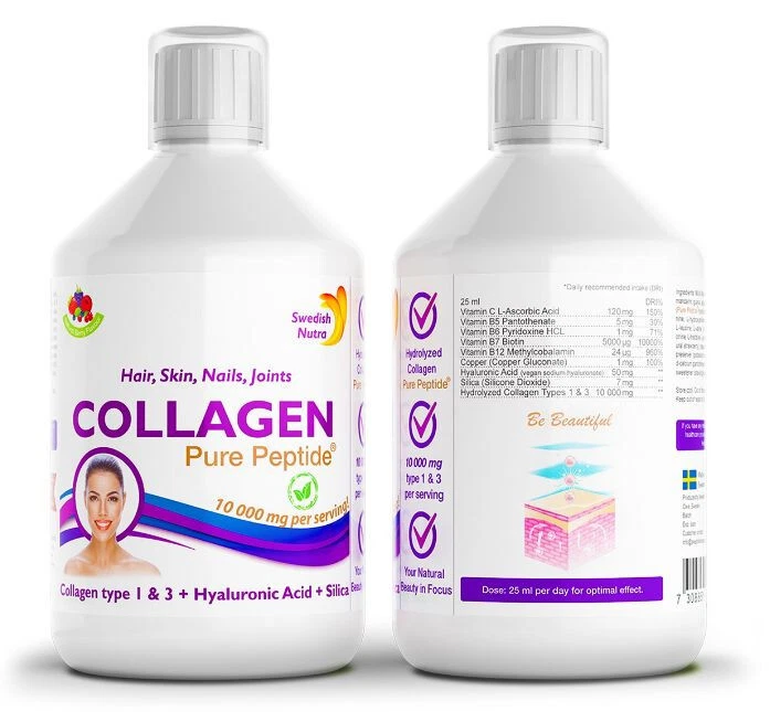 SWEDISH NUTRA Collagen 10000 mg Anti-Aging Formula Premium Liquid