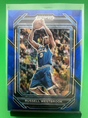 Selecciones del draft Panini Prizm 2023 - Blue Wave Prizm #55 Russell Westbrook/249 Foto 1 de 2