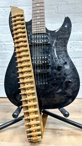 Crazy Horse Leather Brass Bullet Guitar Strap 59" Genuine Leather Light Weight - Picture 1 of 20