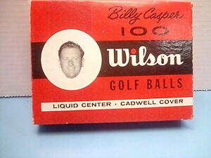  🙋   OLD  " Billy Casper " Wilson Golf Balls Box 