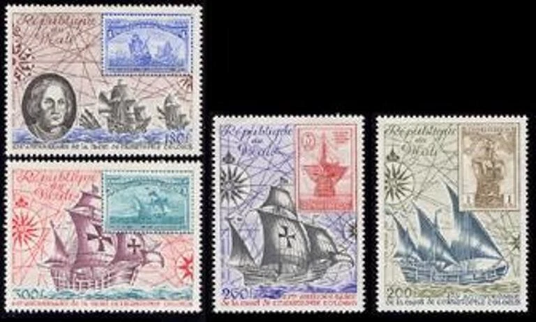 Timbres MALI 1981 A-423/6 4V. Anniversaire De La Mort De Cristobal Colon - Photo 1/1