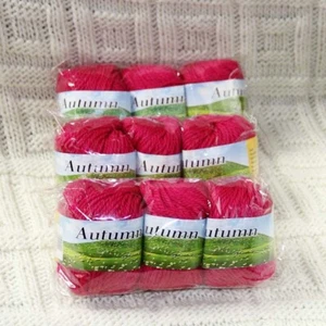 AIP Sale 9 Balls X50gr DIY Hand Knitting Yarn Soft Blankets Wool Silk Velvet 13 - Picture 1 of 15
