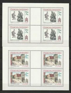 Tschechoslowakei 1983  ** postfrisch MiNr. 2733-2734 2 Klb. Historische Motive - Bild 1 von 1