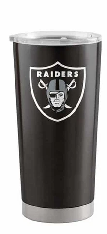 Las Vegas Raiders 20 oz Stainless Steel Insulated Ultra Travel Tumbler Mug Cover