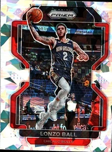 2021-22 Panini Prizm Basketball Cracked Ice #69 Lonzo Ball BULLS - Picture 1 of 2