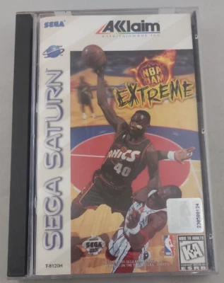 NBA Jam Extreme (Sega Saturn, 1996) CIB / Complete - Tested - Registration Card - Image 1 of 4