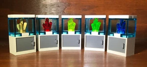 Lego Crystal Rock Display Museum Mineral Ruby Quartz Azurite Gold 5 pc set - Picture 1 of 2