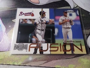 Chipper Jones and Andruw Jones 2000 Metal Fusion #F10 Atlanta Braves HOF #1 - Picture 1 of 1