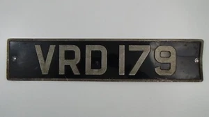 Vintage 'VRD179'European UK Chas. Wright Vehicle Auto License Plate #25 - Picture 1 of 7
