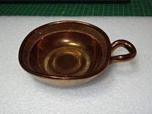Vintage Copper Lustre Pottery Bowl With Unusual Handle. Creigiau Pottery Wales - Picture 1 of 7