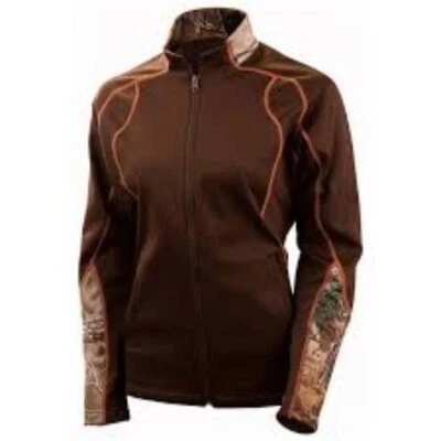 Gamehide Realtree Camp Xtra Fleece Pathfinder Jacket Womens size M Brown Hunting - Image 1 of 4