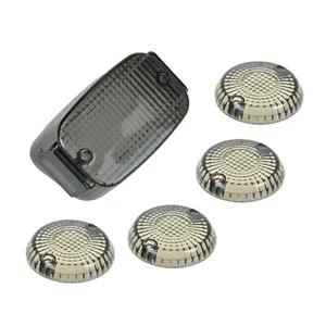 Tail Light Lens+Turn Signal Lens Fit Kawasaki Vulcan 88/800/1500 Classic Smoked - Picture 1 of 8