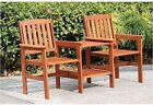 Jakarta Tete-a-tete Solid Wood Outdoor Relaxing Garden Patio Chair Free Delivery