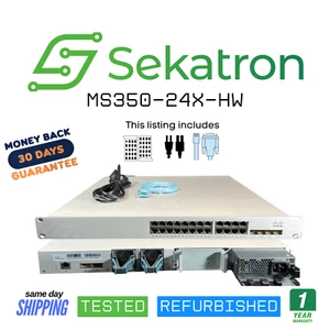 ♻️ Nieodebrany Meraki MS350-24X-HW 24-portowy przełącznik Gigabit Ethernet ⚡Szybka wysyłka - Zdjęcie 1 z 2