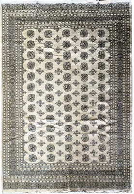 8x9 Quality Handmade Bokara Rug Beige  #F-5875b - Image 1 of 3