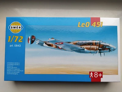 Lioré et Olivier ,LeO 451 ,1:72-Smer 0843(SPEDIZIONE TRACCIATA) - Immagine 1 di 2