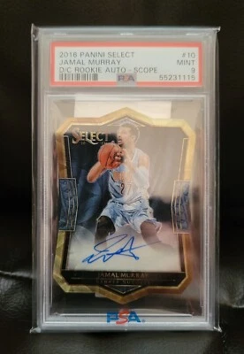 2016-17 Panini Select Die-Cut Scope /49 Jamal Murray #10 Rookie Auto RC PSA 9 - Image 1 of 2