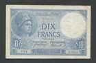 France  10 Francs 1917  Krause 73A  F-Vf  World Paper Money