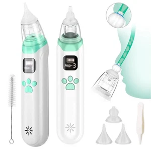 Nasensauger Baby Elektrisch mit 3 Saugstufen und 3 Silikondüsen Anti Reflux DHL - Bild 1 von 12