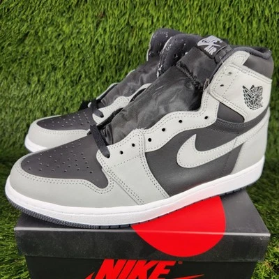 Nike Air Jordan 1 retrô alto OG masculino tamanho 12 sombra 2.0 cinza preto cinza branco - Imagem 1 de 4