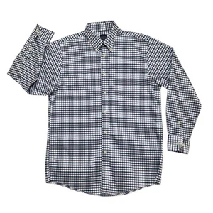 Dockers Battery Street Shirt Men Medium (15.5) Purple Gingham Work Office Church - Picture 1 of 7