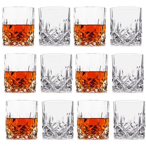 Juego de vasos de whisky antiguos con corte de cristal de 2, 4, 6-10 oz ultra transparentes pre... - Imagen 1 de 5