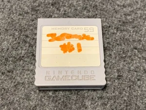 Tarjeta de Memoria Oficial Nintendo Gamecube 59 Bloques DOL-008 Gris Genuino - Imagen 1 de 3