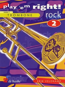 Play Em Right Rock Vol 2 Trombone Solo Sheet Music Erik Veldkamp De Haske Book - Picture 1 of 1
