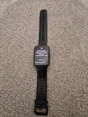 Huawei Watch Fit 2 34mm Black Case  Silicone Band  AE82  - Image 1 of 3