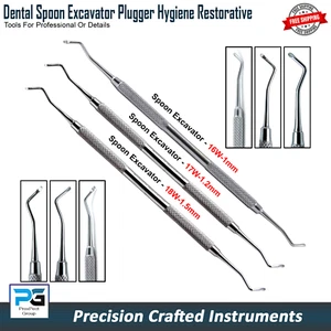 Spoon Excavator Restorative Cavity Carious Decay Remover Dental Instruments - X3 - Picture 1 of 7