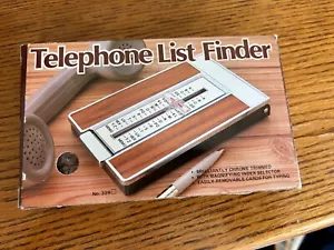 New▪︎Vintage Telephone List Finder Phone Number Address Book Flip Up Index NIB - Picture 1 of 6