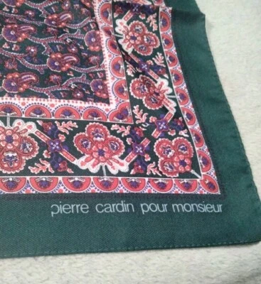 MAN HANDKERCHIEF MULTICOLOR CLASSIC VTG PIEERE CARDIN - Image 1 of 4