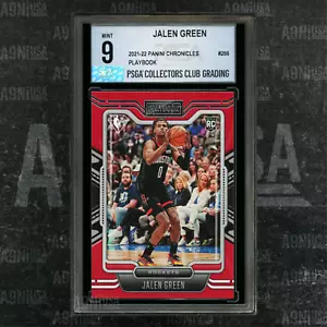 2021-22 Panini Chronicles Playbook #266 Jalen Green RC Houston Rockets PSGA 9 - Picture 1 of 3