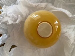 EXCELLENT CONDITION Butterscotch Cased Glass Lamp Shade - 1.75”W Fitter x 5.5”H - Picture 1 of 4