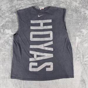 Vintage Georgetown Hoyas Nike Tank Top Shirt Medium hergestellt in den USA ärmellos schwarz - Bild 1 von 6