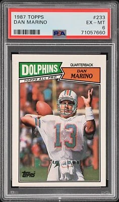 1987 TOPPS #233 DAN MARINO PSA 6 - Image 1 of 2