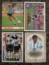 MARADONA SOCCER CARDS & STICKERS * ARGENTINA* BOCA JUNIORS, BARCELONA, NAPOLI 