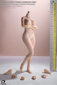TBLeague S52A Phicen Super Flexible Mujer Sin Costuras Busto Grande Cuerpo Pálido 1/6 - Imagen 1 de 1