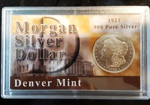 1921 Morgan Silver Dollar; Denver Mint; Uncirculated-Certificate of Authenticity - Picture 1 of 4